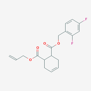 molecular formula C18H18F2O4 B6124903 allyl 2,4-difluorobenzyl 4-cyclohexene-1,2-dicarboxylate 