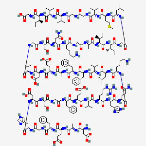 molecular formula C₁₉₉H₃₀₇N₅₃O₅₉S B612491 H-Asp-Ala-Glu-Phe-Gly-His-Asp-Ser-Gly-Phe-Glu-Val-Arg-His-Gln-Lys-Leu-Val-Phe-Phe-Ala-Glu-Asp-Val-Gly-Ser-Asn-Lys-Gly-Ala-Ile-Ile-Gly-Leu-Met-Val-Gly-Gly-Val-Val-Ile-Ala-OH CAS No. 166090-74-0