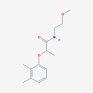 molecular formula C14H21NO3 B6124947 2-(2,3-dimethylphenoxy)-N-(2-methoxyethyl)propanamide 