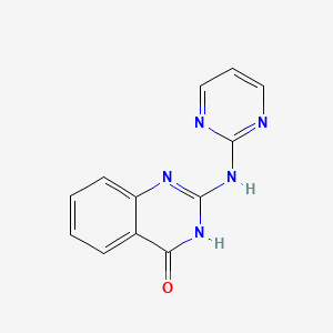 molecular formula C12H9N5O B6124959 2-(2-pyrimidinylamino)-4(3H)-quinazolinone 