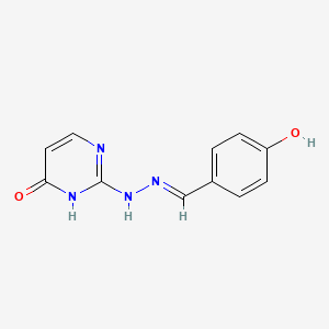 molecular formula C11H10N4O2 B6124969 4-hydroxybenzaldehyde (6-oxo-1,6-dihydro-2-pyrimidinyl)hydrazone 
