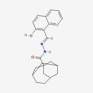 molecular formula C23H26N2O2 B6125045 N'-[(2-hydroxy-1-naphthyl)methylene]tricyclo[4.3.1.1~3,8~]undecane-1-carbohydrazide 