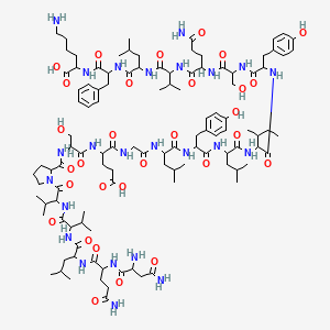 molecular formula C₁₁₀H₁₇₂N₂₄O₃₀ B612512 H-Asn-Gln-Leu-Val-Val-Pro-Ser-Glu-Gly-Leu-Tyr-Leu-Ile-Tyr-Ser-Gln-Val-Leu-Phe-Lys-OH CAS No. 144796-72-5