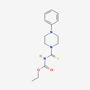 molecular formula C14H19N3O2S B6125182 ethyl [(4-phenyl-1-piperazinyl)carbonothioyl]carbamate CAS No. 325770-57-8