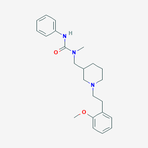 molecular formula C23H31N3O2 B6125241 N-({1-[2-(2-methoxyphenyl)ethyl]-3-piperidinyl}methyl)-N-methyl-N'-phenylurea 