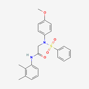 molecular formula C23H24N2O4S B6125294 N~1~-(2,3-dimethylphenyl)-N~2~-(4-methoxyphenyl)-N~2~-(phenylsulfonyl)glycinamide 