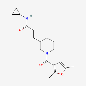 N-cyclopropyl-3-[1-(2,5-dimethyl-3-furoyl)-3-piperidinyl]propanamide