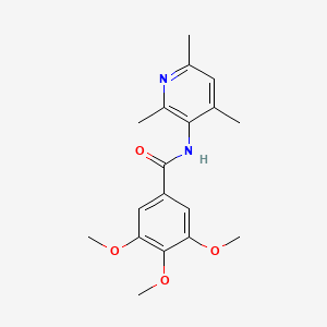 molecular formula C18H22N2O4 B6125373 3,4,5-trimethoxy-N-(2,4,6-trimethyl-3-pyridinyl)benzamide 