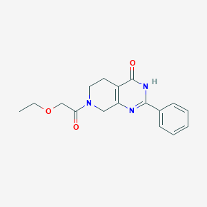 molecular formula C17H19N3O3 B6125378 7-(ethoxyacetyl)-2-phenyl-5,6,7,8-tetrahydropyrido[3,4-d]pyrimidin-4(3H)-one 