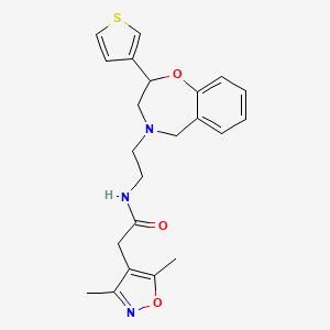 molecular formula C22H25N3O3S B6125443 2-(3,5-dimethyl-4-isoxazolyl)-N-{2-[2-(3-thienyl)-2,3-dihydro-1,4-benzoxazepin-4(5H)-yl]ethyl}acetamide 