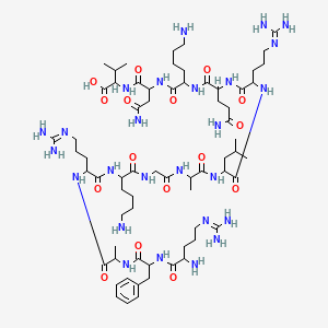 molecular formula C₆₇H₁₁₈N₂₆O₁₆ B612545 蛋白激酶 C (19-31) CAS No. 121545-65-1