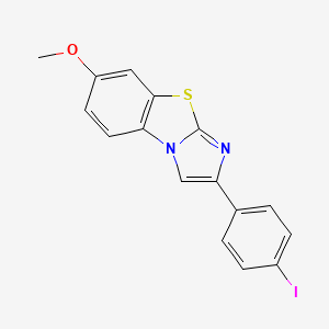 molecular formula C16H11IN2OS B6125559 2-(4-iodophenyl)-7-methoxyimidazo[2,1-b][1,3]benzothiazole 
