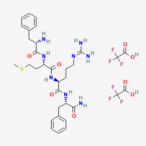 molecular formula C₃₃H₄₄F₆N₈O₈S B612556 苯-蛋氨酸-精氨酸-苯酰胺三氟乙酸盐 CAS No. 159237-99-7