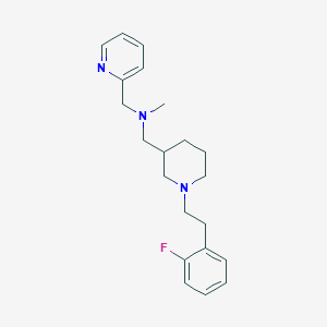 molecular formula C21H28FN3 B6125584 ({1-[2-(2-fluorophenyl)ethyl]-3-piperidinyl}methyl)methyl(2-pyridinylmethyl)amine 