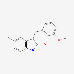 molecular formula C17H17NO2 B6125600 3-(3-methoxybenzyl)-5-methyl-1,3-dihydro-2H-indol-2-one 