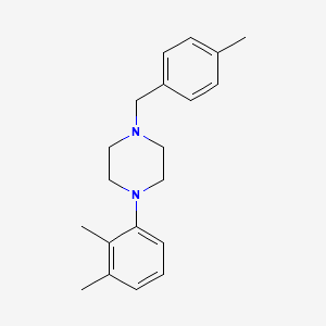 molecular formula C20H26N2 B6125618 1-(2,3-dimethylphenyl)-4-(4-methylbenzyl)piperazine 