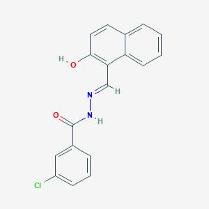 molecular formula C18H13ClN2O2 B6125633 3-chloro-N'-[(2-hydroxy-1-naphthyl)methylene]benzohydrazide 
