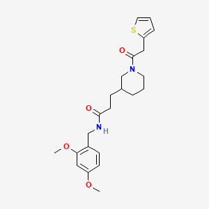 molecular formula C23H30N2O4S B6125645 N-(2,4-dimethoxybenzyl)-3-[1-(2-thienylacetyl)-3-piperidinyl]propanamide 