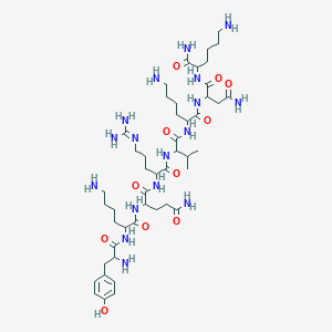 molecular formula C₄₇H₈₃N₁₇O₁₁ B612570 H-Tyr-lys-gln-arg-val-lys-asn-lys-NH2 CAS No. 138764-85-9