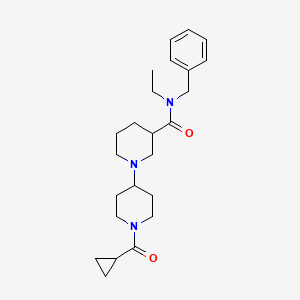molecular formula C24H35N3O2 B6125785 N-benzyl-1'-(cyclopropylcarbonyl)-N-ethyl-1,4'-bipiperidine-3-carboxamide 