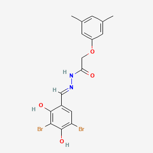 molecular formula C17H16Br2N2O4 B6125803 N'-(3,5-dibromo-2,4-dihydroxybenzylidene)-2-(3,5-dimethylphenoxy)acetohydrazide 