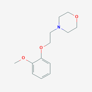 molecular formula C13H19NO3 B061259 4-[2-(2-Methoxyphenoxy)ethyl]morpholine CAS No. 167405-05-2
