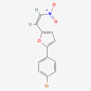 molecular formula C12H8BrNO3 B6126013 2-(4-bromophenyl)-5-(2-nitrovinyl)furan 
