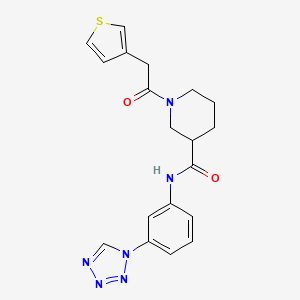 molecular formula C19H20N6O2S B6126032 N-[3-(1H-tetrazol-1-yl)phenyl]-1-(3-thienylacetyl)-3-piperidinecarboxamide 