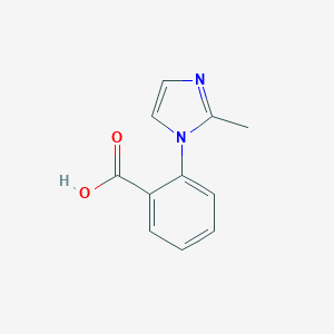 molecular formula C11H10N2O2 B061261 2-(2-Methyl-1H-imidazol-1-yl)benzoic acid CAS No. 159589-71-6