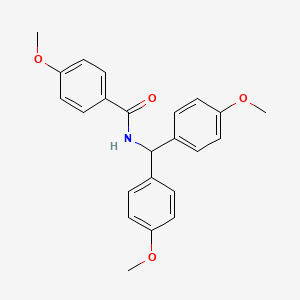 molecular formula C23H23NO4 B6126101 N-[bis(4-methoxyphenyl)methyl]-4-methoxybenzamide 