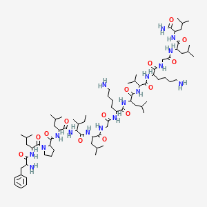 molecular formula C₇₇H₁₃₅N₁₇O₁₄ B612611 Mast Cell Degranulating (MCD) Peptide HR-2 CAS No. 80388-04-1