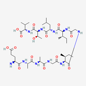 molecular formula C₄₂H₇₄N₁₀O₁₄ B612612 MART-1 (26-35) human CAS No. 156251-01-3