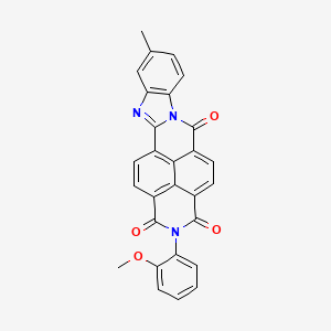 molecular formula C28H17N3O4 B6126120 2-(2-methoxyphenyl)-10-methylbenzimidazo[2,1-b]benzo[lmn]-3,8-phenanthroline-1,3,6(2H)-trione 