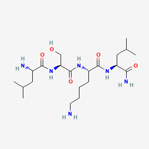 molecular formula C₂₁H₄₂N₆O₅ B612620 LSKL, Inhibitor of Thrombospondin (TSP-1) CAS No. 283609-79-0