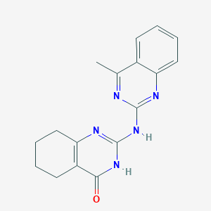 molecular formula C17H17N5O B6126231 2-[(4-methyl-2-quinazolinyl)amino]-5,6,7,8-tetrahydro-4(1H)-quinazolinone 