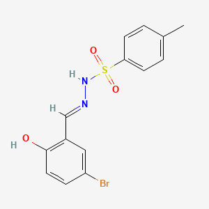molecular formula C14H13BrN2O3S B6126247 N'-(5-bromo-2-hydroxybenzylidene)-4-methylbenzenesulfonohydrazide CAS No. 118719-16-7