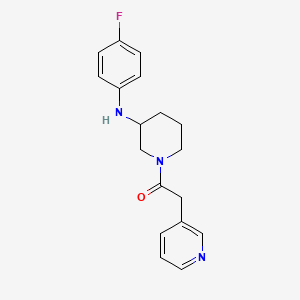 molecular formula C18H20FN3O B6126258 N-(4-fluorophenyl)-1-(3-pyridinylacetyl)-3-piperidinamine 