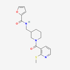 molecular formula C18H21N3O3S B6126365 N-[(1-{[2-(methylthio)-3-pyridinyl]carbonyl}-3-piperidinyl)methyl]-2-furamide 