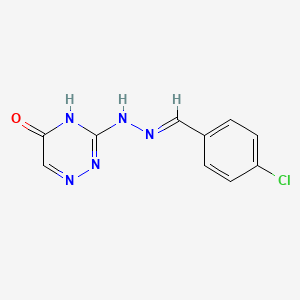 molecular formula C10H8ClN5O B6126379 4-chlorobenzaldehyde (5-oxo-4,5-dihydro-1,2,4-triazin-3-yl)hydrazone 