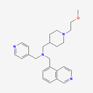 molecular formula C25H32N4O B6126467 (5-isoquinolinylmethyl){[1-(2-methoxyethyl)-4-piperidinyl]methyl}(4-pyridinylmethyl)amine 