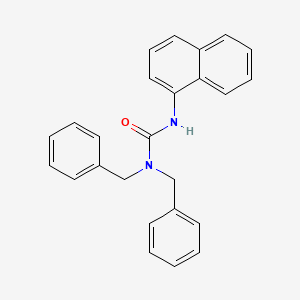 molecular formula C25H22N2O B6126551 N,N-dibenzyl-N'-1-naphthylurea CAS No. 86764-60-5