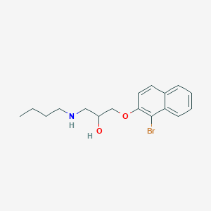 molecular formula C17H22BrNO2 B6126564 1-[(1-bromo-2-naphthyl)oxy]-3-(butylamino)-2-propanol 