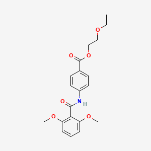 2-ethoxyethyl 4-[(2,6-dimethoxybenzoyl)amino]benzoate