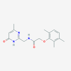 molecular formula C17H21N3O3 B6126610 N-[(4-methyl-6-oxo-1,6-dihydropyrimidin-2-yl)methyl]-2-(2,3,6-trimethylphenoxy)acetamide 