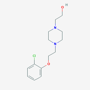molecular formula C14H21ClN2O2 B6126643 2-{4-[2-(2-chlorophenoxy)ethyl]-1-piperazinyl}ethanol 