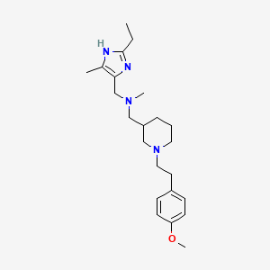 1-(2-ethyl-4-methyl-1H-imidazol-5-yl)-N-({1-[2-(4-methoxyphenyl)ethyl]-3-piperidinyl}methyl)-N-methylmethanamine