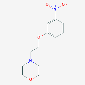 molecular formula C12H16N2O4 B061267 4-[2-(3-硝基苯氧基)乙基]吗啉 CAS No. 182618-90-2