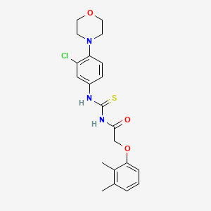 molecular formula C21H24ClN3O3S B6126731 N-({[3-chloro-4-(4-morpholinyl)phenyl]amino}carbonothioyl)-2-(2,3-dimethylphenoxy)acetamide 