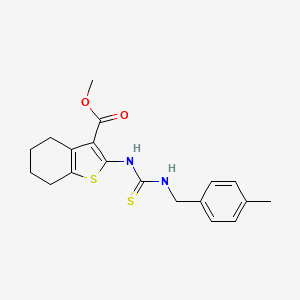 methyl 2-({[(4-methylbenzyl)amino]carbonothioyl}amino)-4,5,6,7-tetrahydro-1-benzothiophene-3-carboxylate