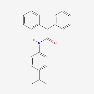 molecular formula C23H23NO B6126749 N-(4-isopropylphenyl)-2,2-diphenylacetamide 